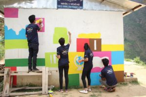 New colours for Dhading school